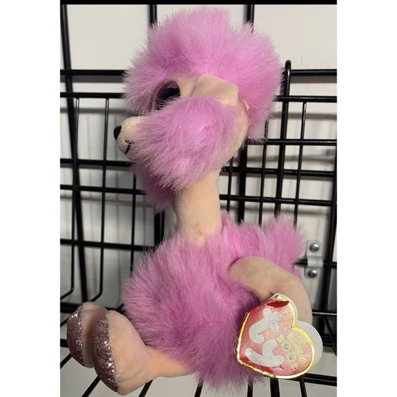 TY Beanie Boos 9" CAMILLA Pink Poodle Dog Stuffed Animal Toy Plush - Picture 4 of 8